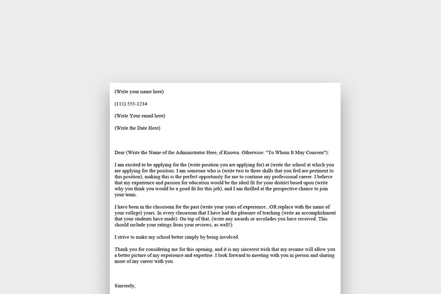 39465 teacher resume tips
