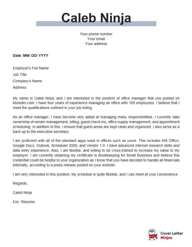 39467 business cover letter header