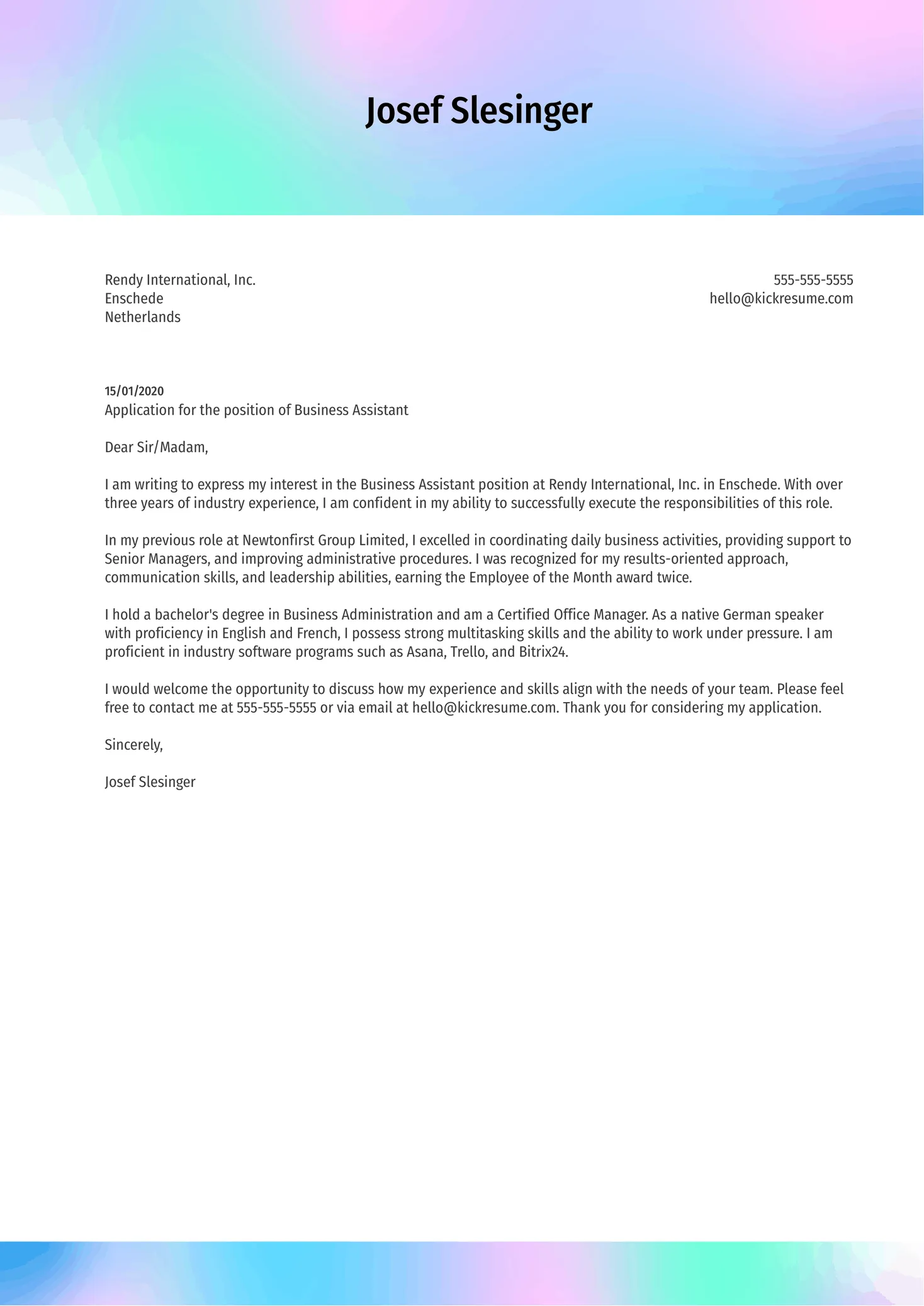39467 cover letter format