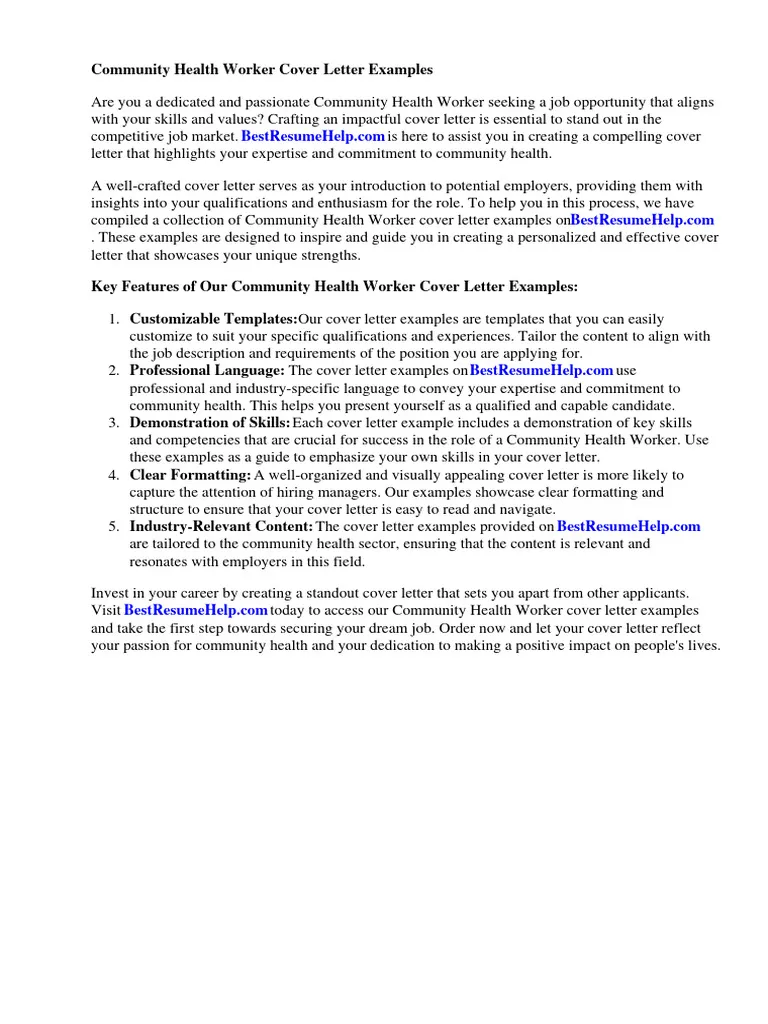 39472 chw cover letter writing guide