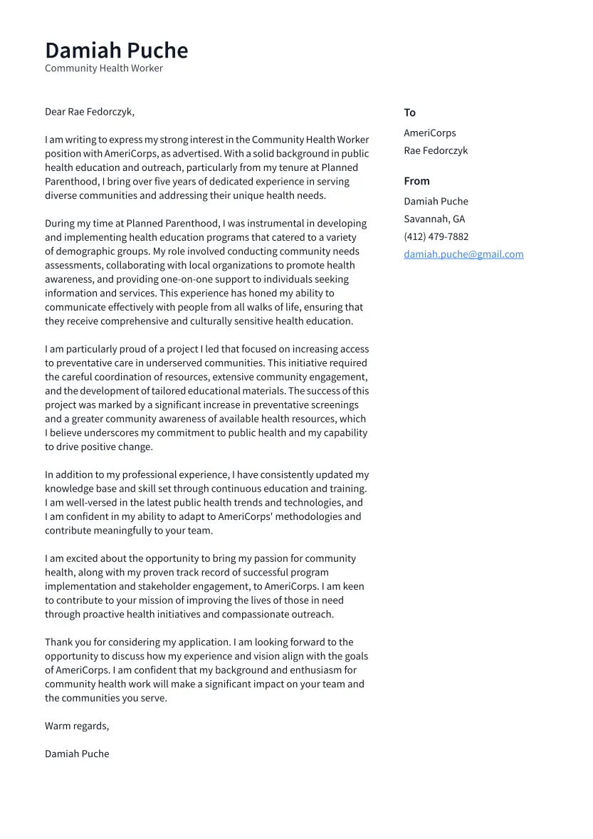 39472 tailoring chw cover letter