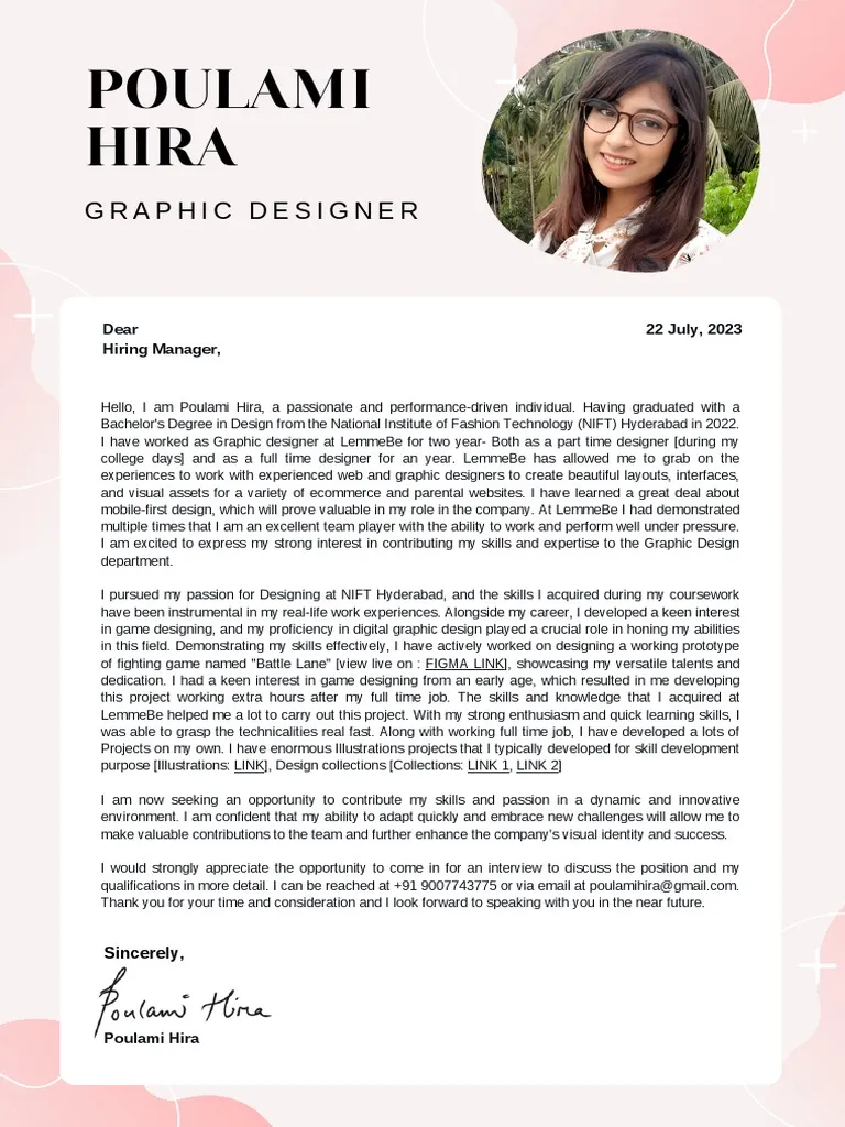 39476 cover letter graphics design