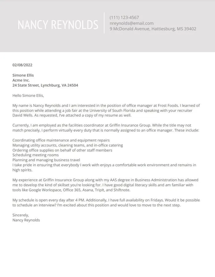 39478 cover letter best practices