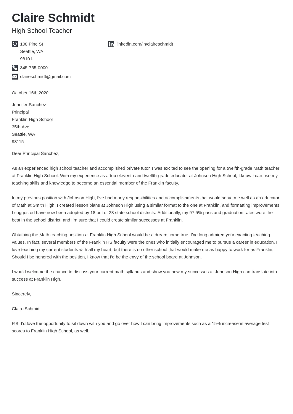 39478 cover letter formatting