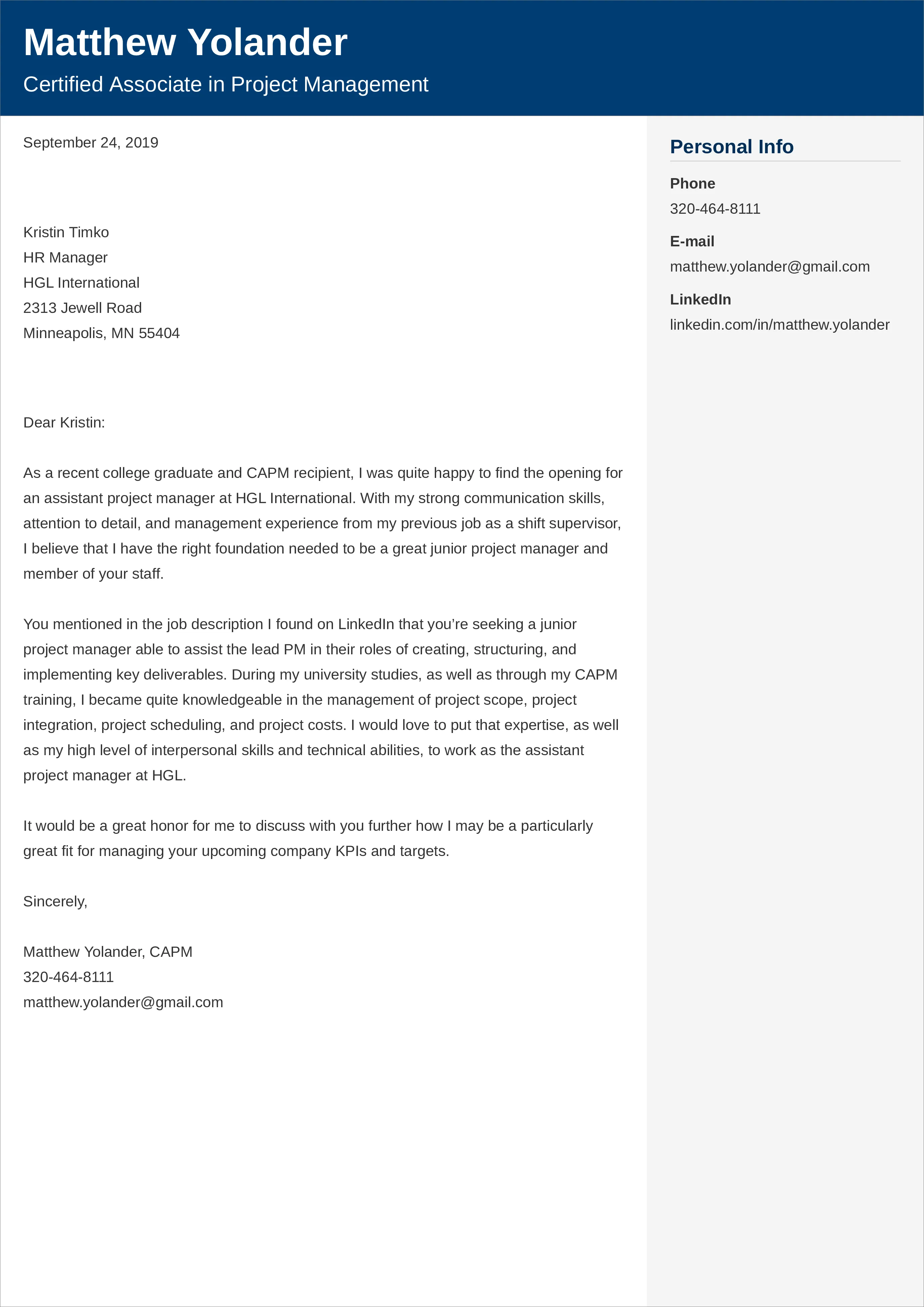 39482 project management achievements
