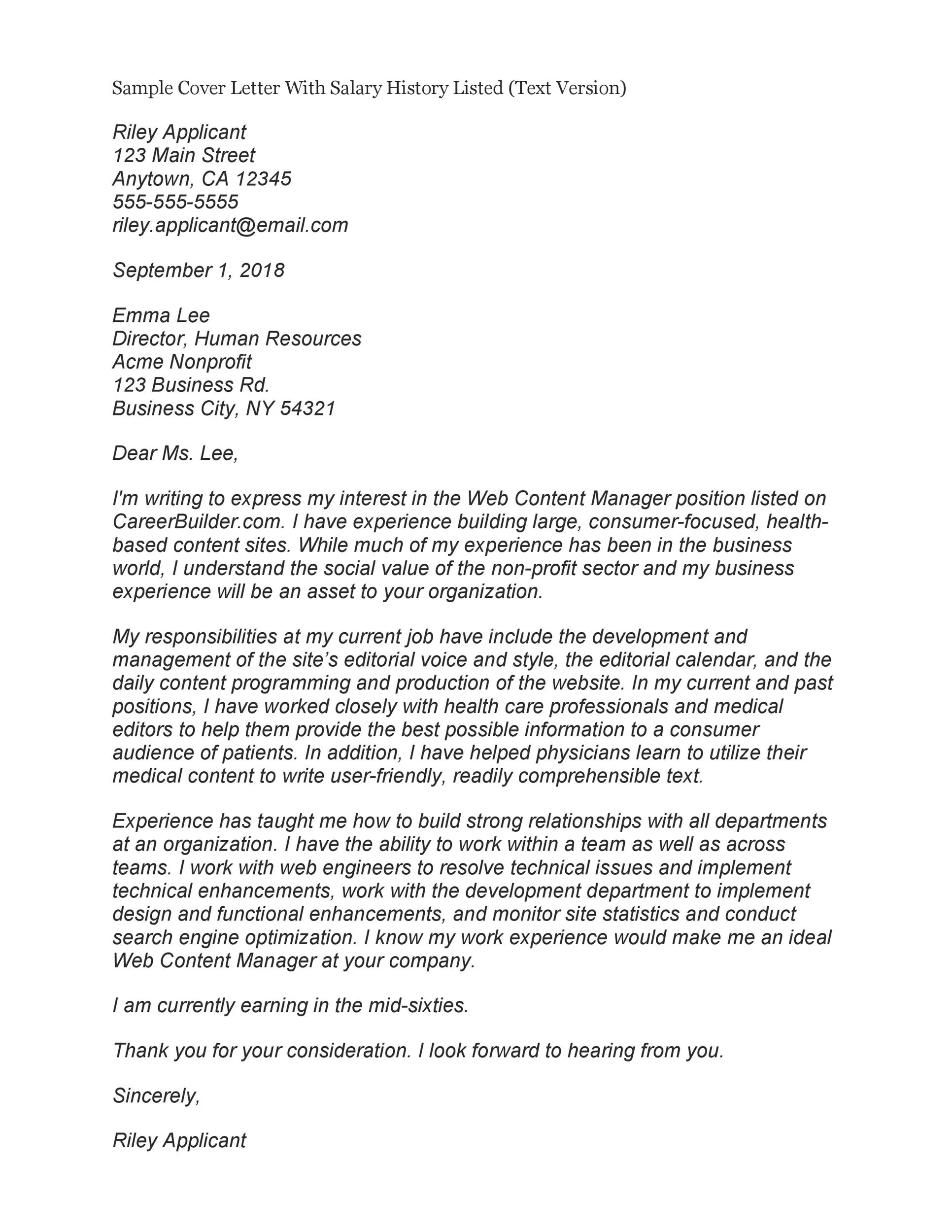 39484 cover letter salary expectations 3
