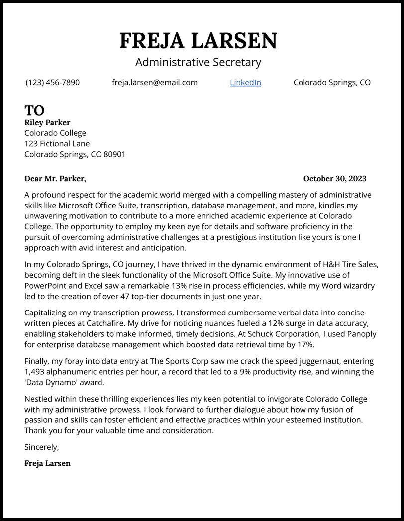 39487 cover letter formatting