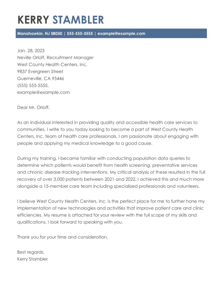 39488 cover letter structure