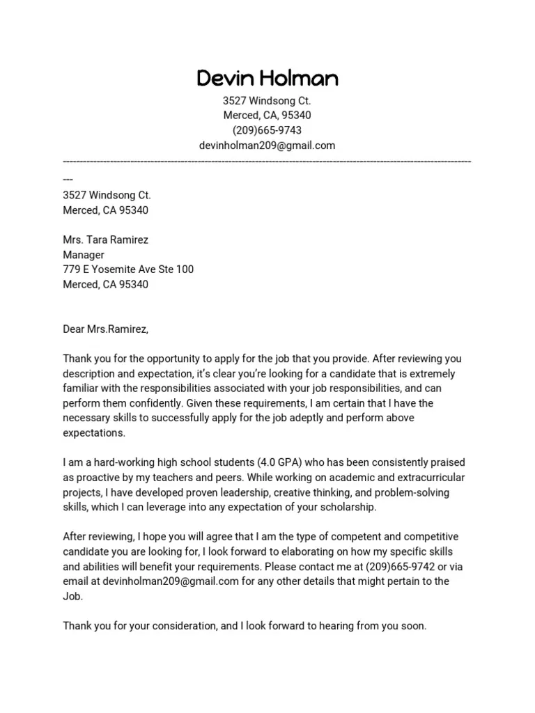 39491 cover letter formatting
