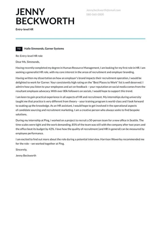 39498 cover letter entry level 6