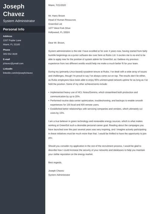 39500 admin cover letter skills