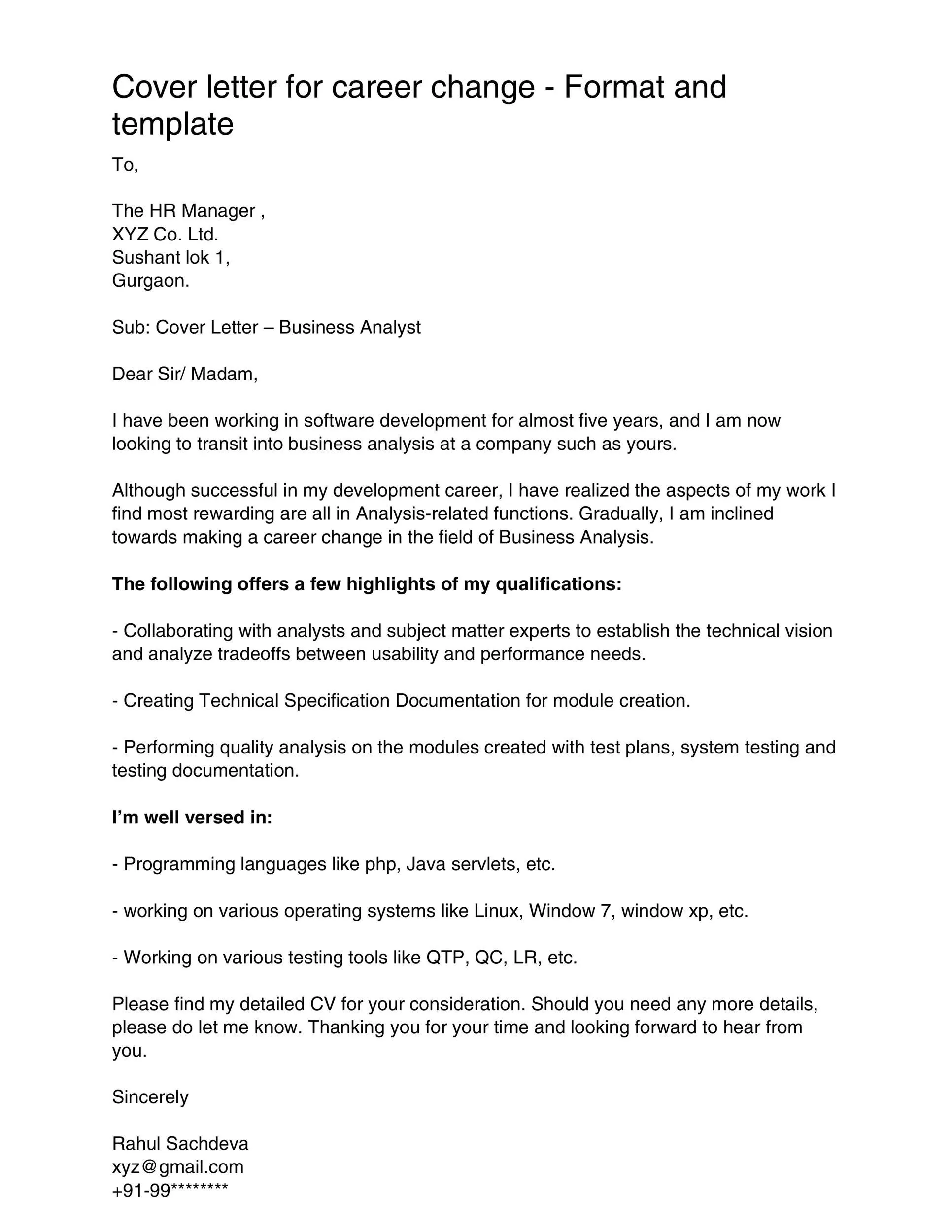 39521 change industry cover letter achievements
