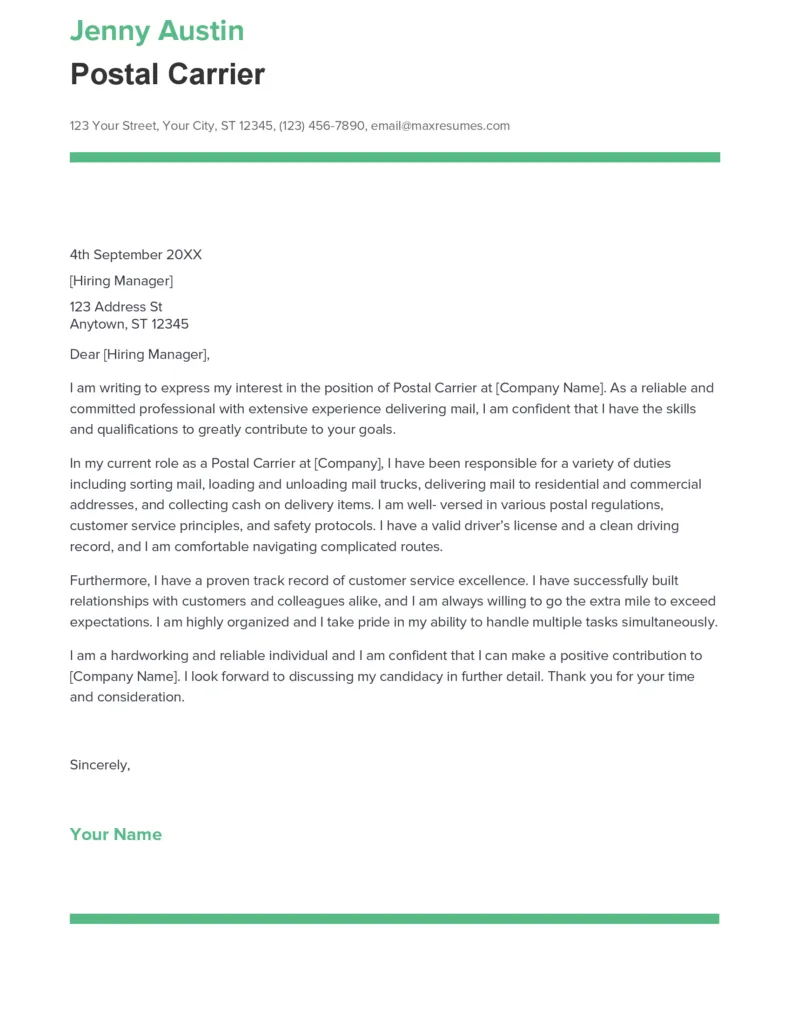 39534 postal service closing paragraph